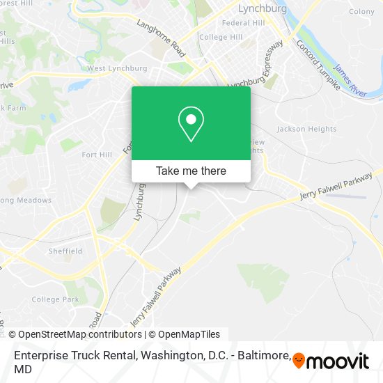Enterprise Truck Rental map
