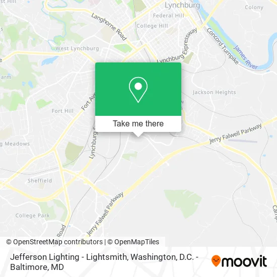 Mapa de Jefferson Lighting - Lightsmith