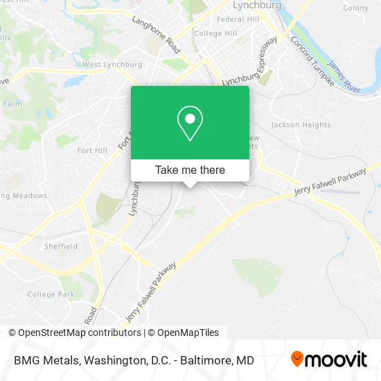 Mapa de BMG Metals