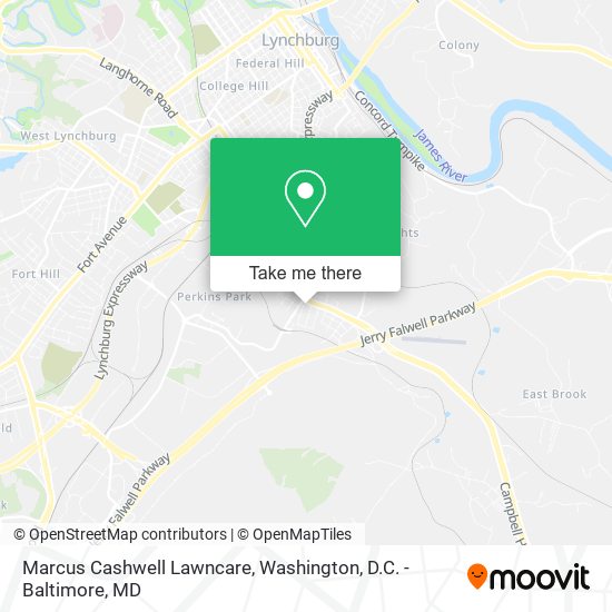 Marcus Cashwell Lawncare map