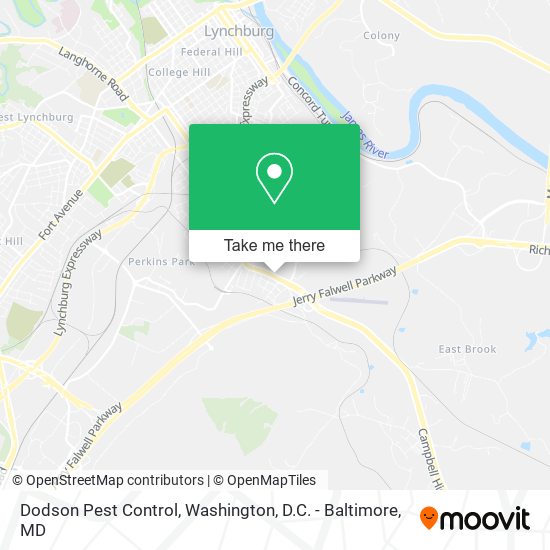 Dodson Pest Control map