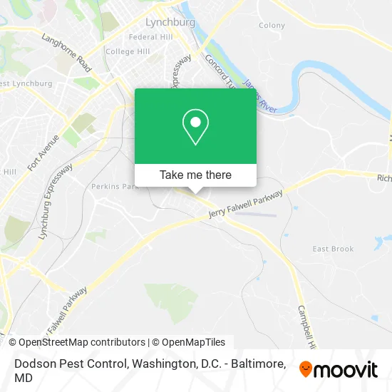 Mapa de Dodson Pest Control