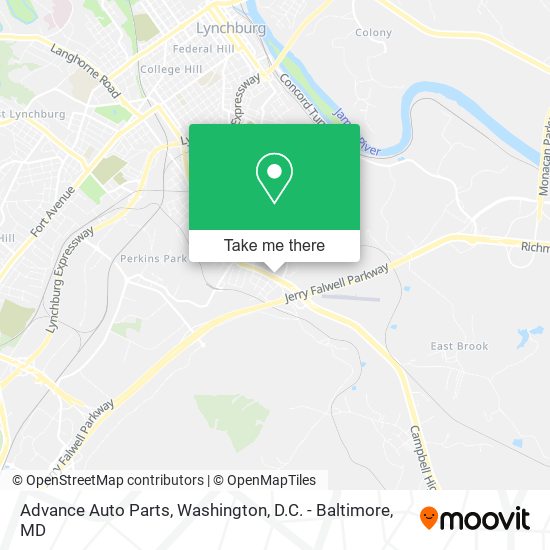 Advance Auto Parts map