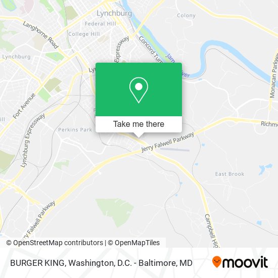 Mapa de BURGER KING