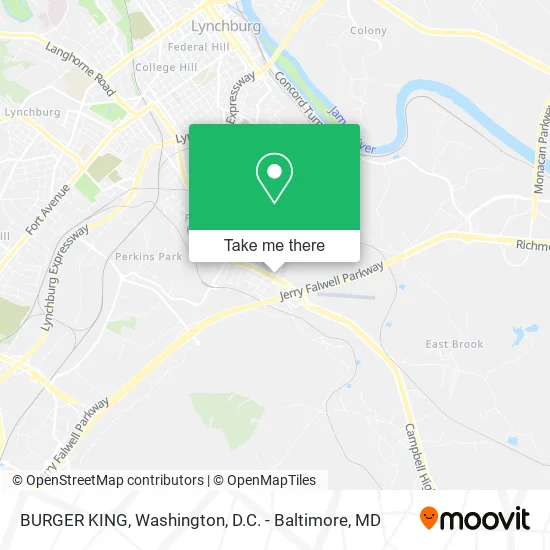 Mapa de BURGER KING