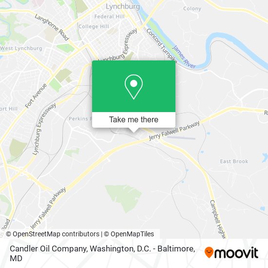 Mapa de Candler Oil Company