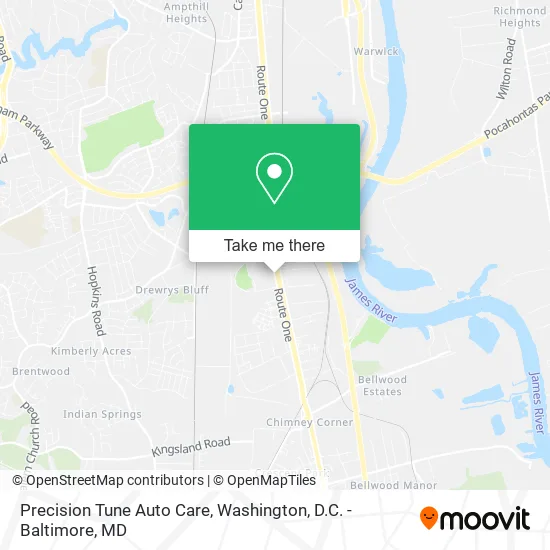 Precision Tune Auto Care map