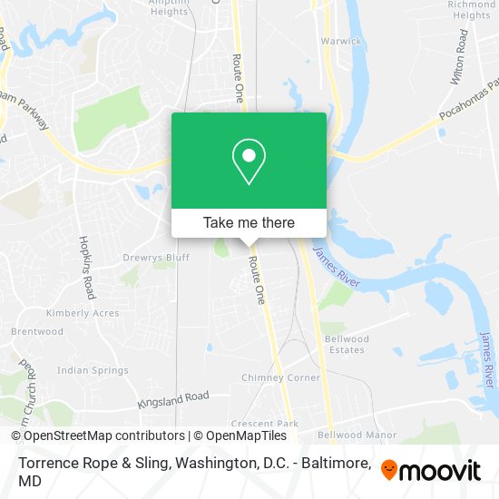 Mapa de Torrence Rope & Sling