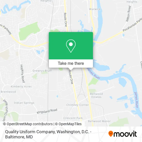 Quality Uniform Company map