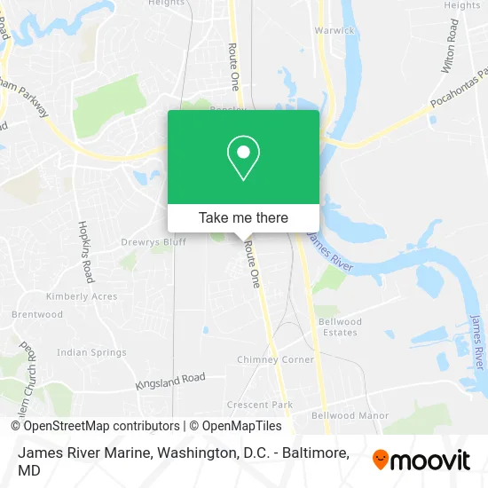 James River Marine map