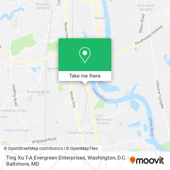 Ting Xu T-A Evergreen Enterprises map