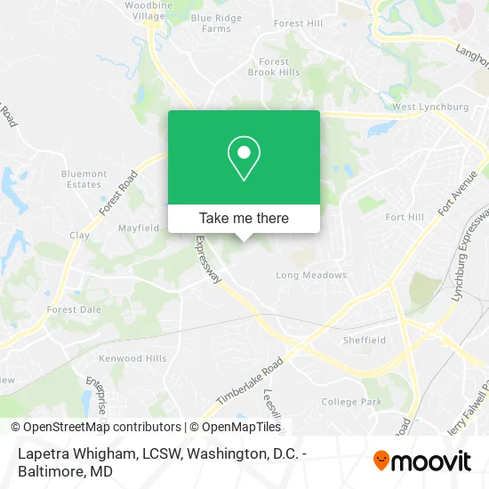 Lapetra Whigham, LCSW map