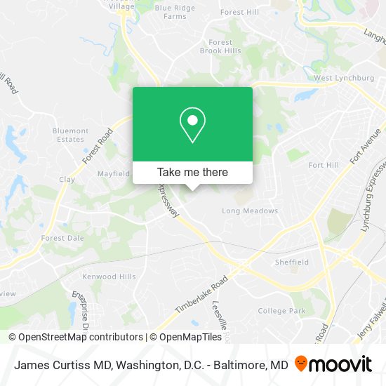 James Curtiss MD map