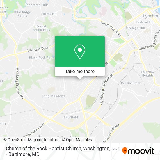 Church of the Rock Baptist Church map