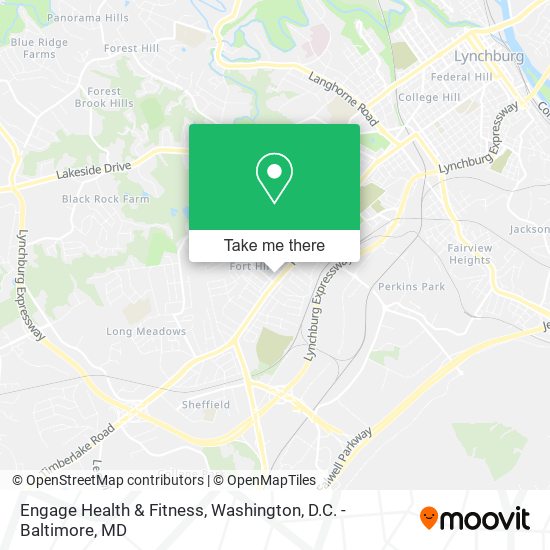 Engage Health & Fitness map