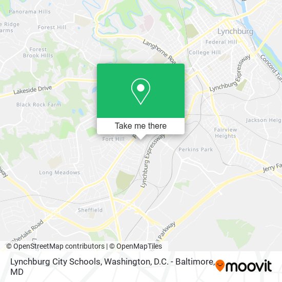 Lynchburg City Schools map