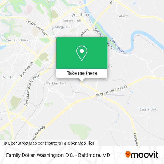 Mapa de Family Dollar