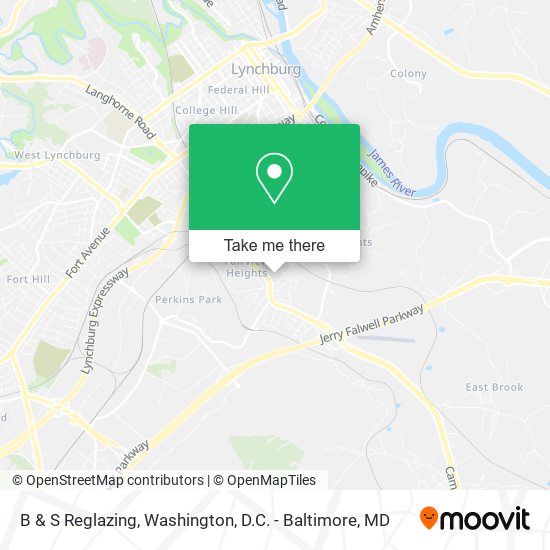 B & S Reglazing map