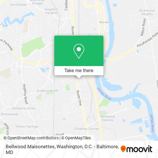 Mapa de Bellwood Maisonettes