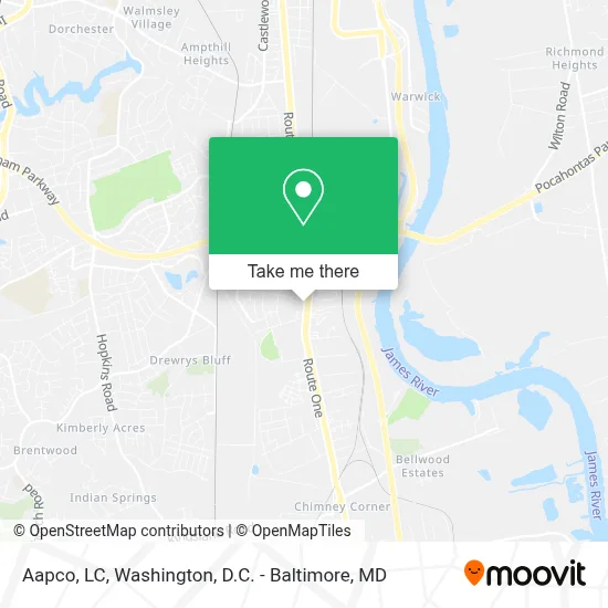 Aapco, LC map