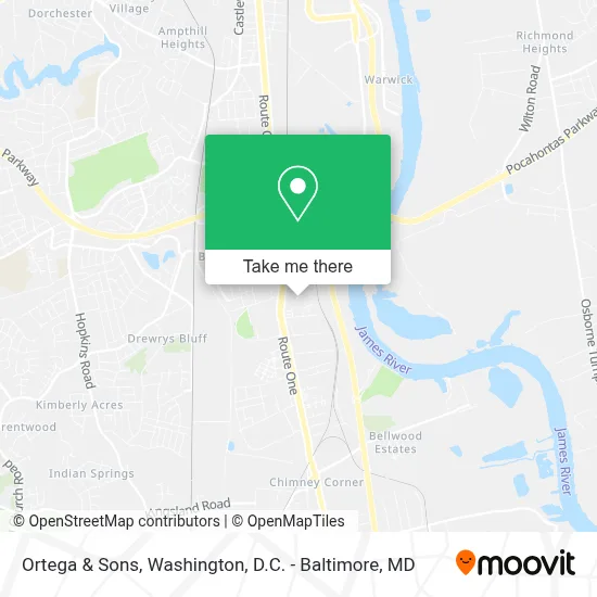 Ortega & Sons map