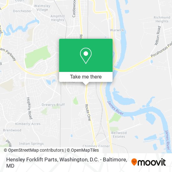 Hensley Forklift Parts map