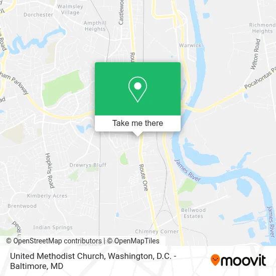 United Methodist Church map