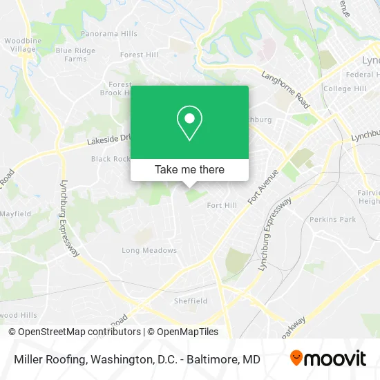 Miller Roofing map