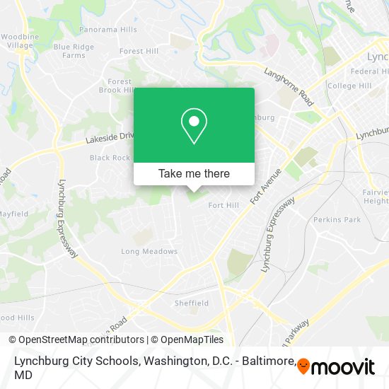 Lynchburg City Schools map