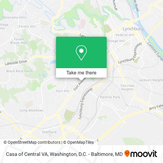 Casa of Central VA map