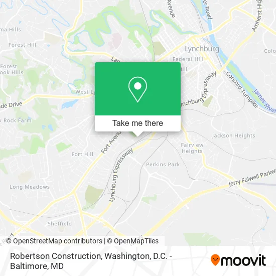 Robertson Construction map