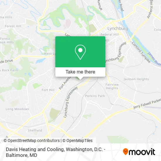 Mapa de Davis Heating and Cooling