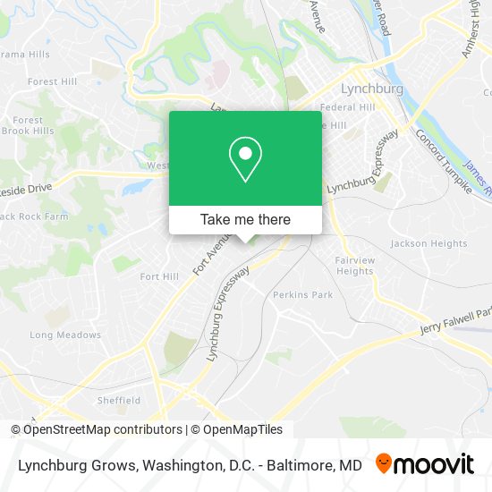 Lynchburg Grows map