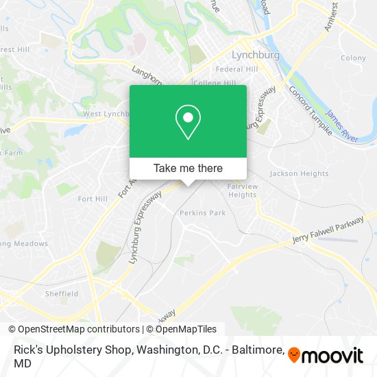 Rick's Upholstery Shop map