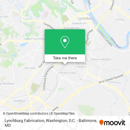 Lynchburg Fabrication map