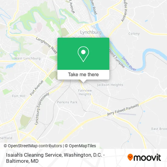 Mapa de Isaiah's Cleaning Service