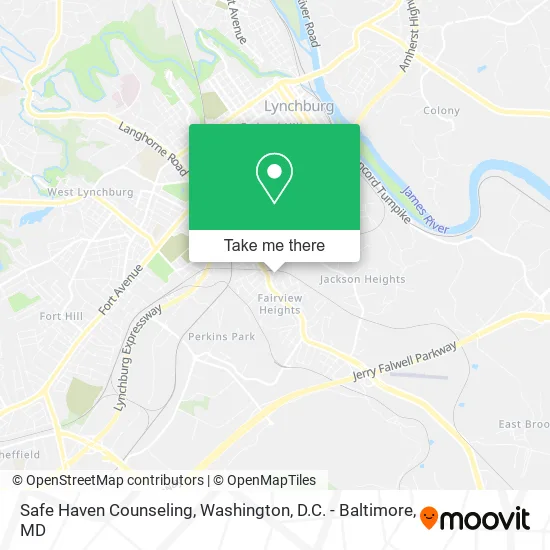 Safe Haven Counseling map