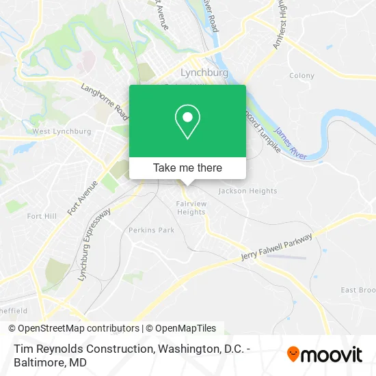 Tim Reynolds Construction map