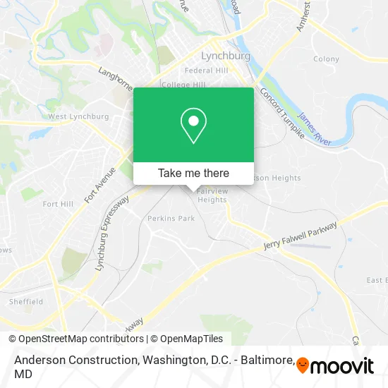 Anderson Construction map