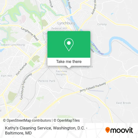 Kathy's Cleaning Service map