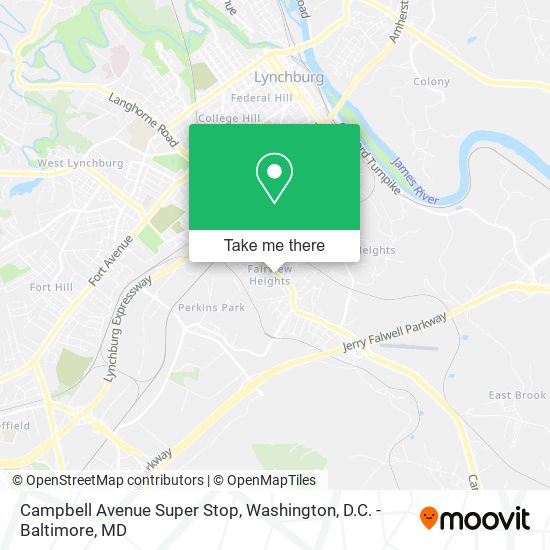 Mapa de Campbell Avenue Super Stop