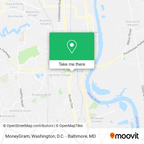 Mapa de MoneyGram