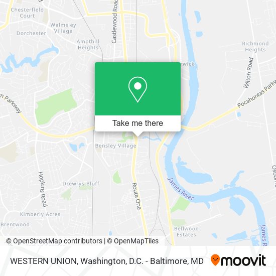 Mapa de WESTERN UNION