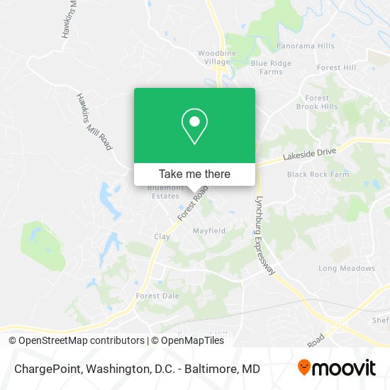 ChargePoint map
