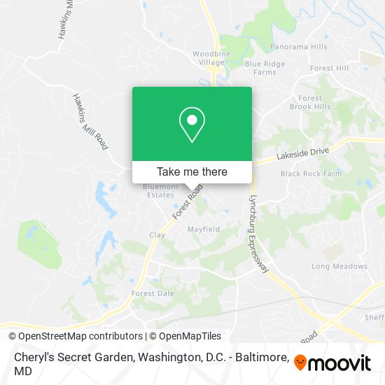 Cheryl's Secret Garden map