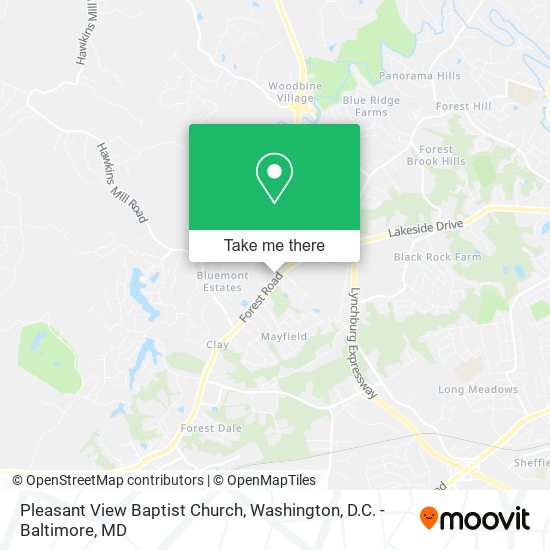 Pleasant View Baptist Church map