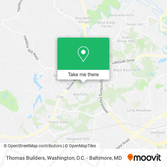Thomas Builders map