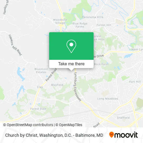 Church by Christ map