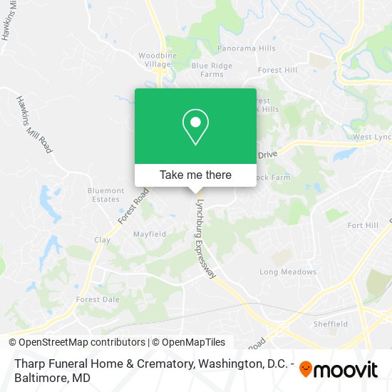 Tharp Funeral Home & Crematory map