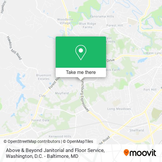 Above & Beyond Janitorial and Floor Service map